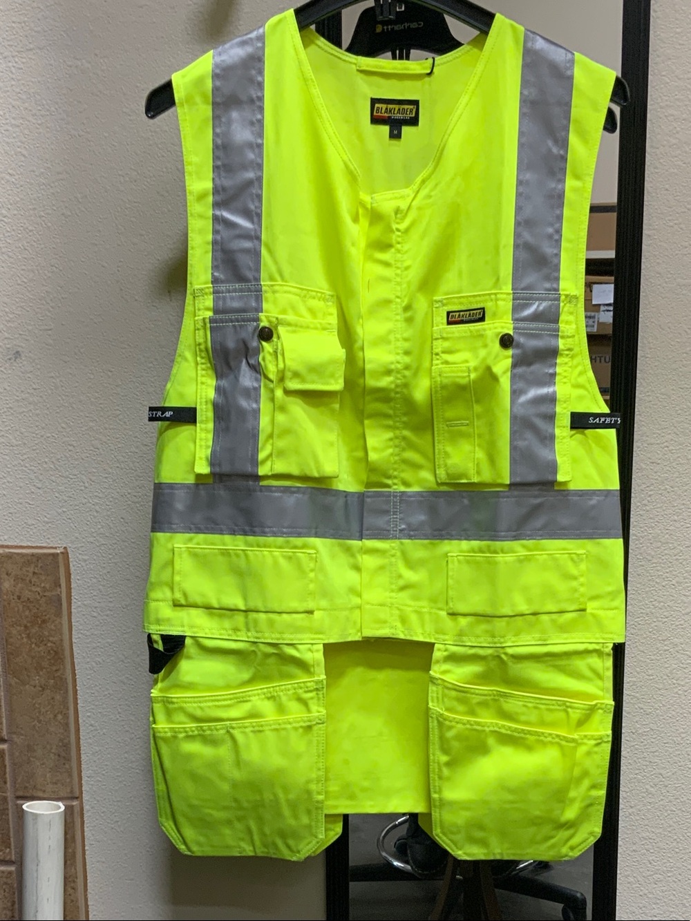Blaklader High-Visibility Safety Vest - Neon Yellow with Reflective Strips
